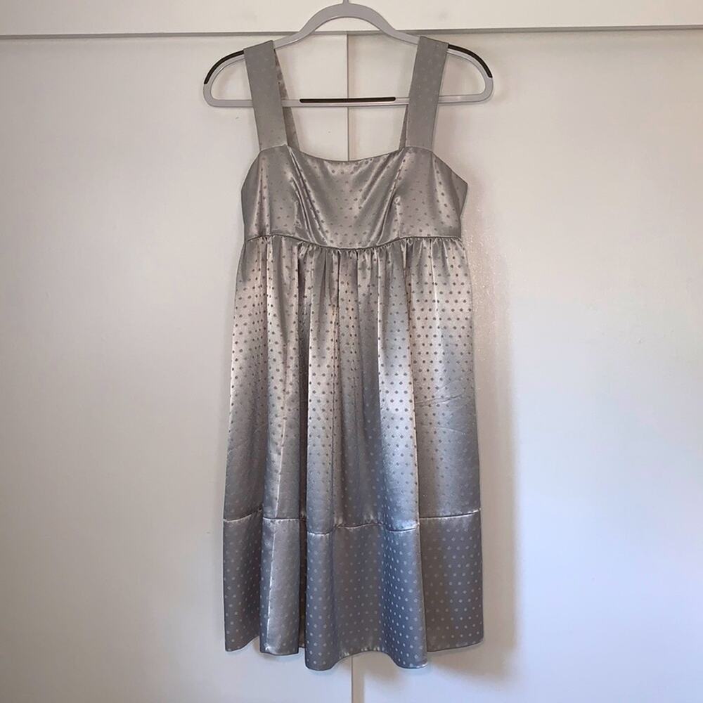 Shiny‎ silver dress